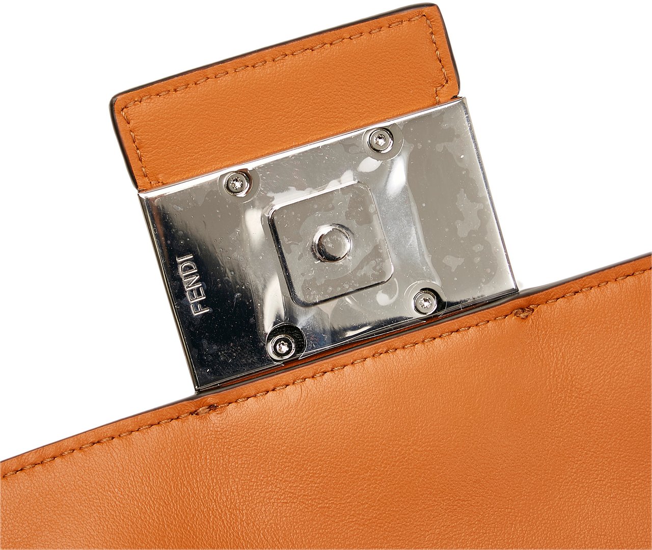 Fendi Zucca Convertible Leather Belt Bag Bruin