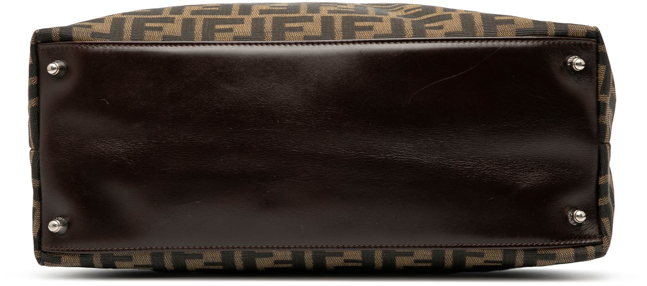 Fendi Zucca Canvas Satchel Bruin