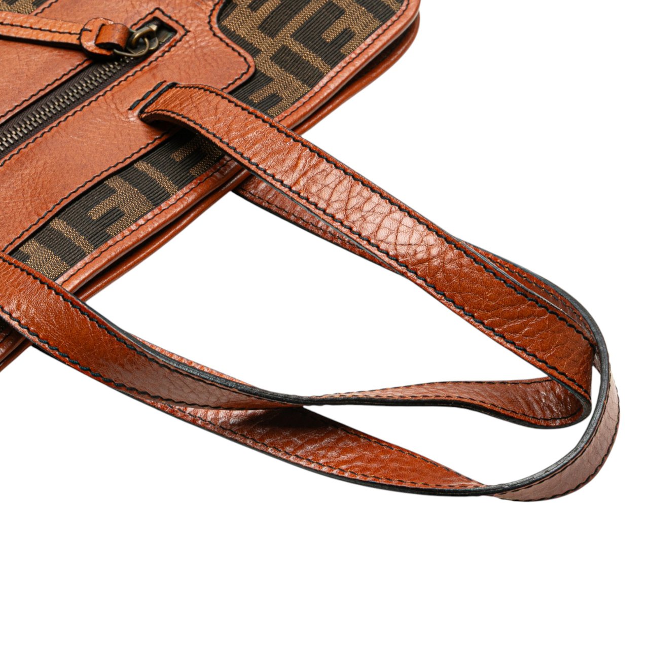 Fendi Zucca Canvas Tote Bruin