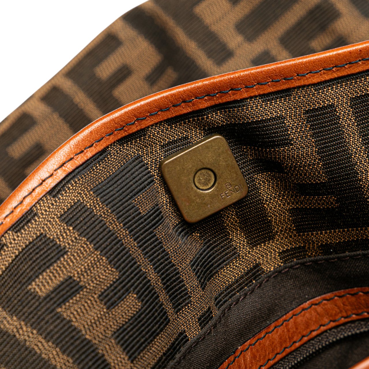 Fendi Zucca Canvas Tote Bruin