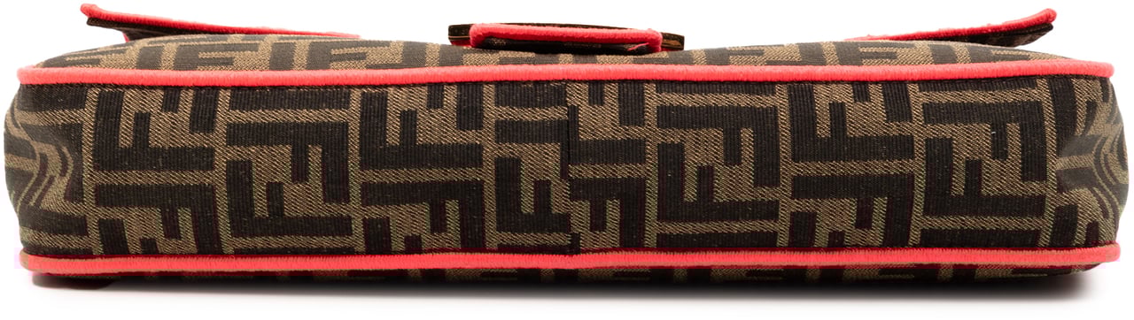 Fendi Large Zucca Canvas Baguette Satchel Bruin