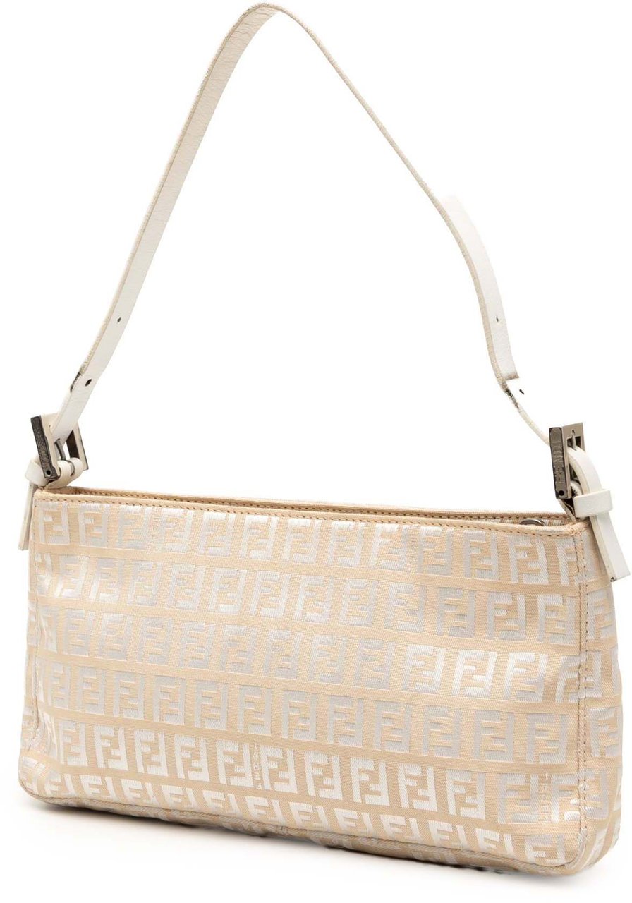 Fendi Zucchino Canvas Pochette Bruin