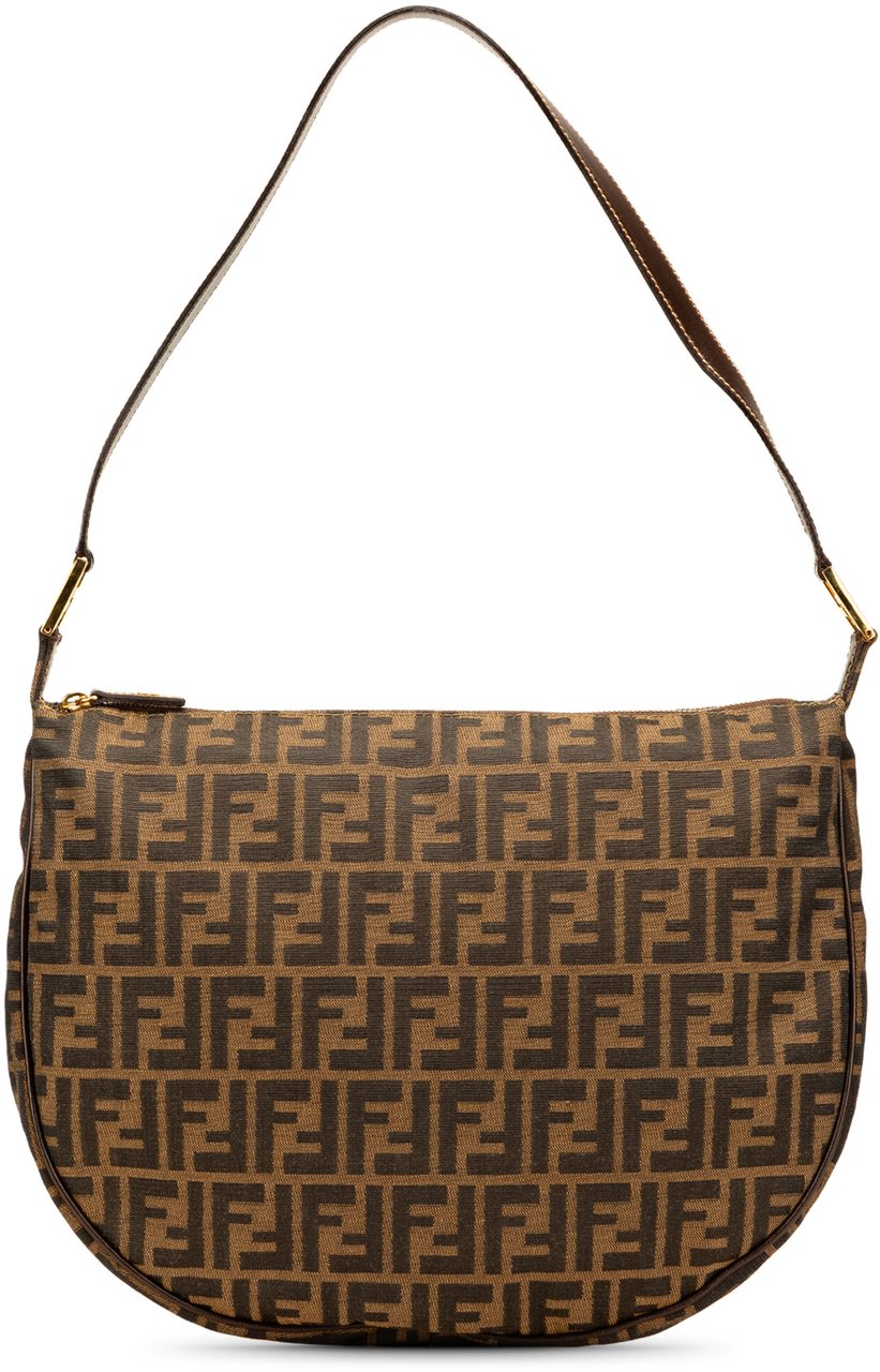 Fendi Zucca Canvas Hobo Bruin