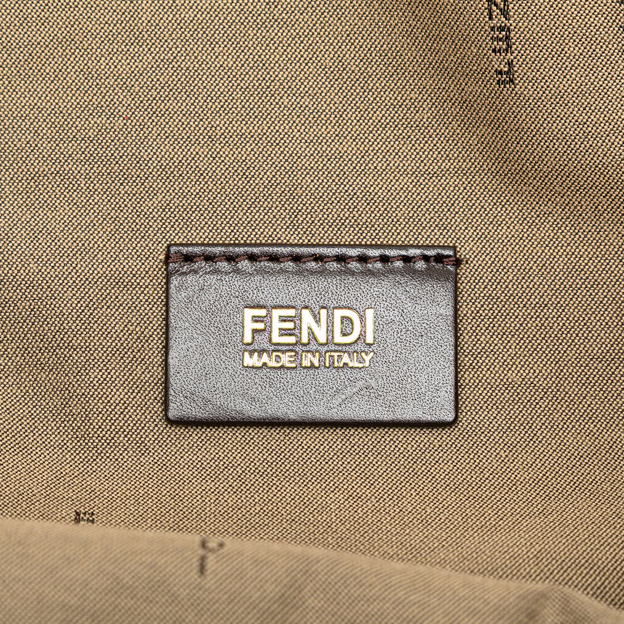 Fendi Leopard Print Canvas Shopper Tote Rood