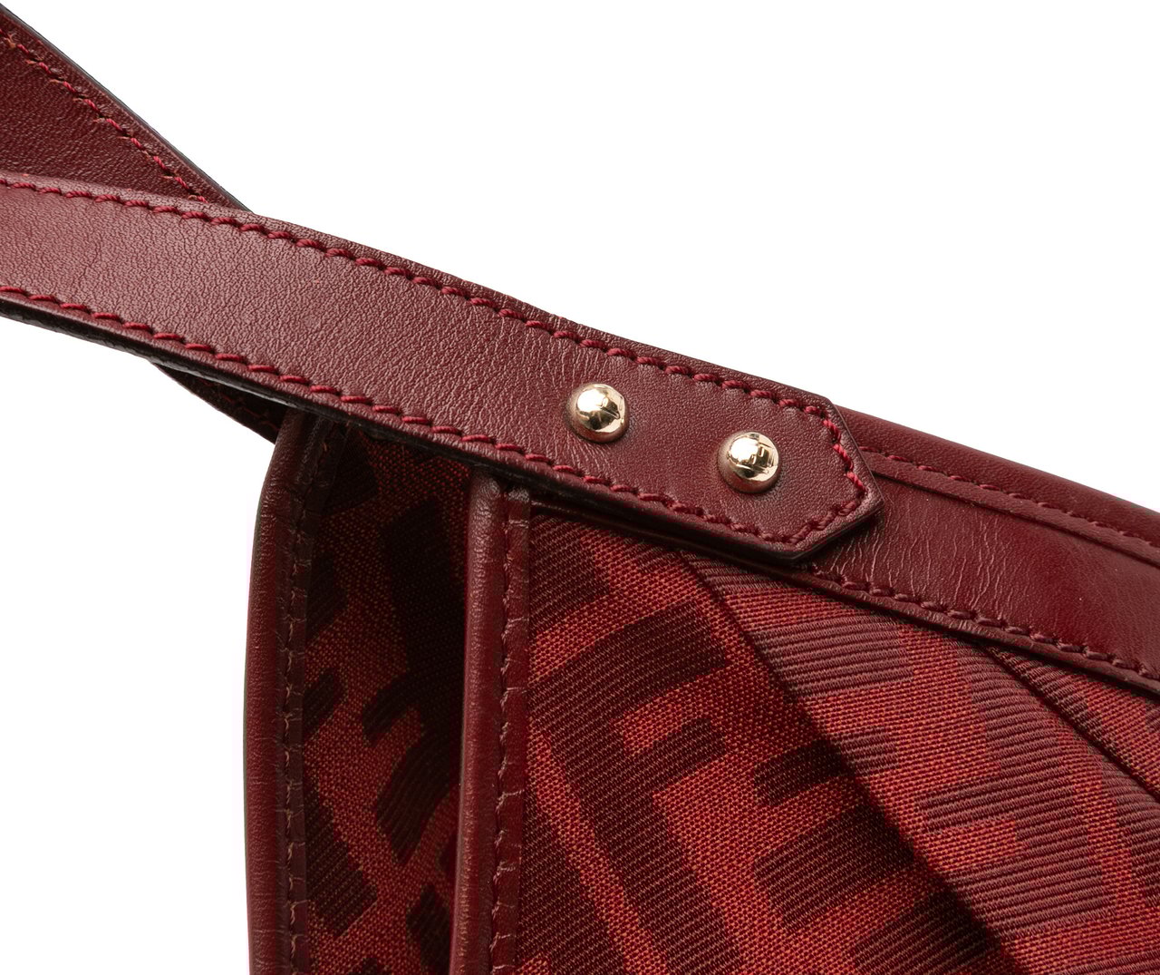 Fendi Large Zucca Canvas Chef Tote Rood