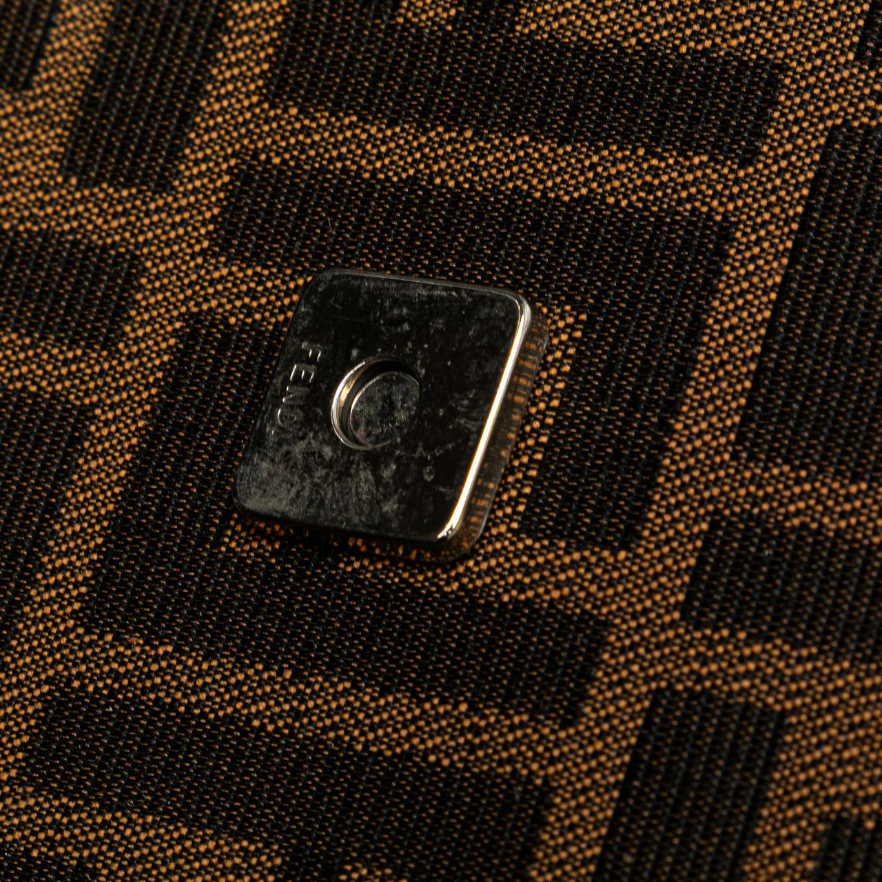 Fendi Zucca Canvas Handbag Bruin