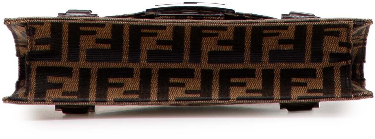 Fendi Zucca Canvas Handbag Bruin