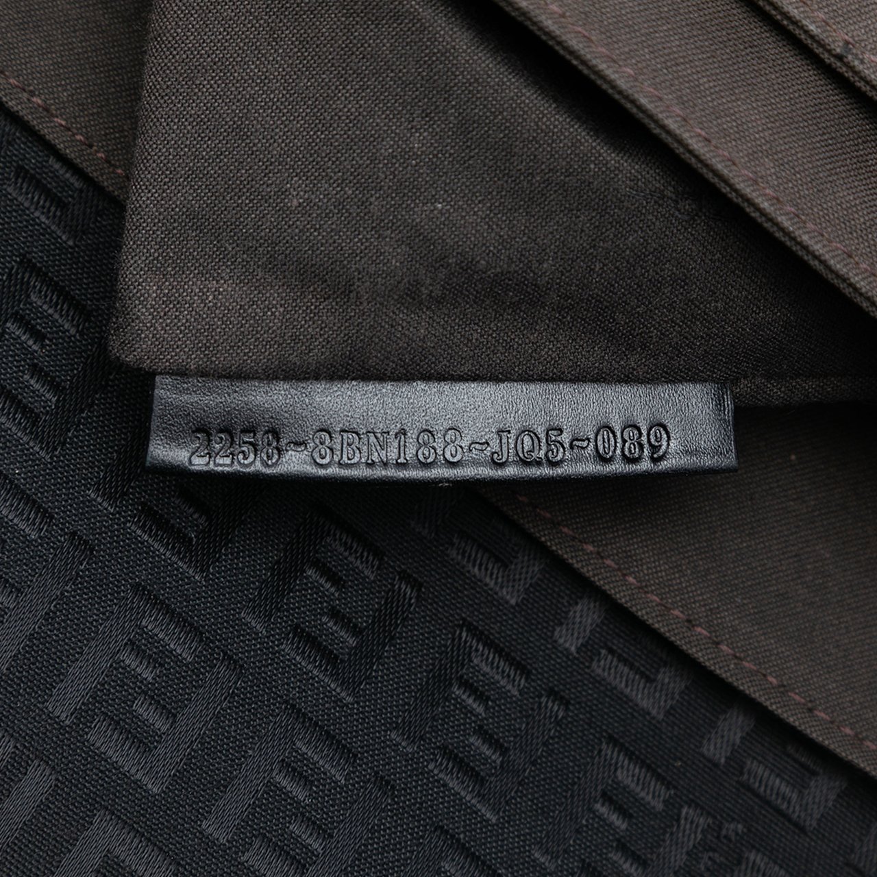 Fendi Zucchino Canvas Handbag Zwart