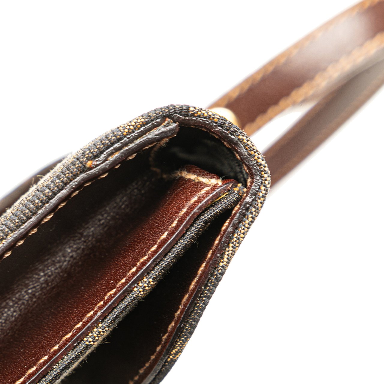 Fendi Zucca Canvas Handbag Bruin