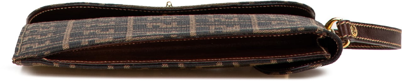 Fendi Zucca Canvas Handbag Bruin