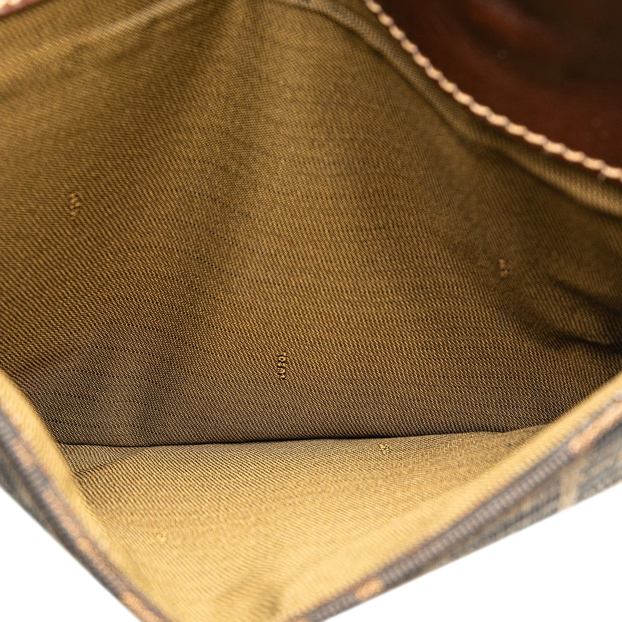 Fendi Zucca Canvas Handbag Bruin