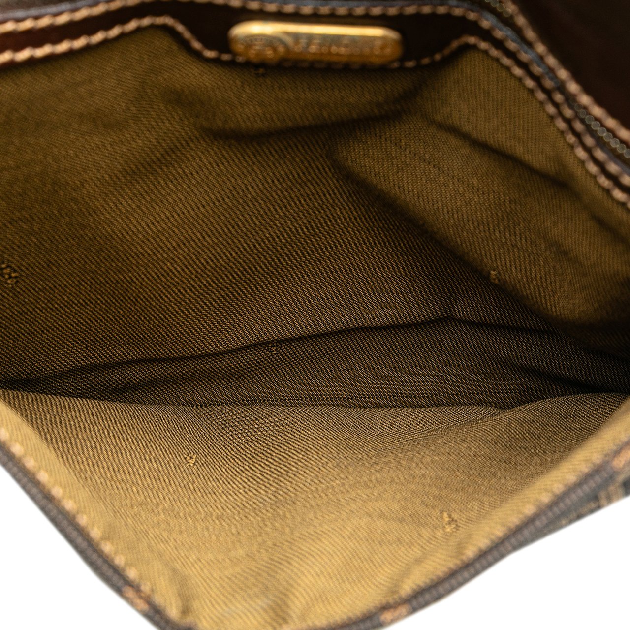 Fendi Zucca Canvas Handbag Bruin