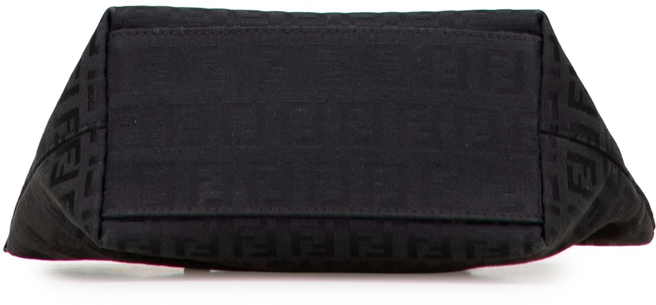 Fendi Mini Zucchino Canvas Handbag Zwart