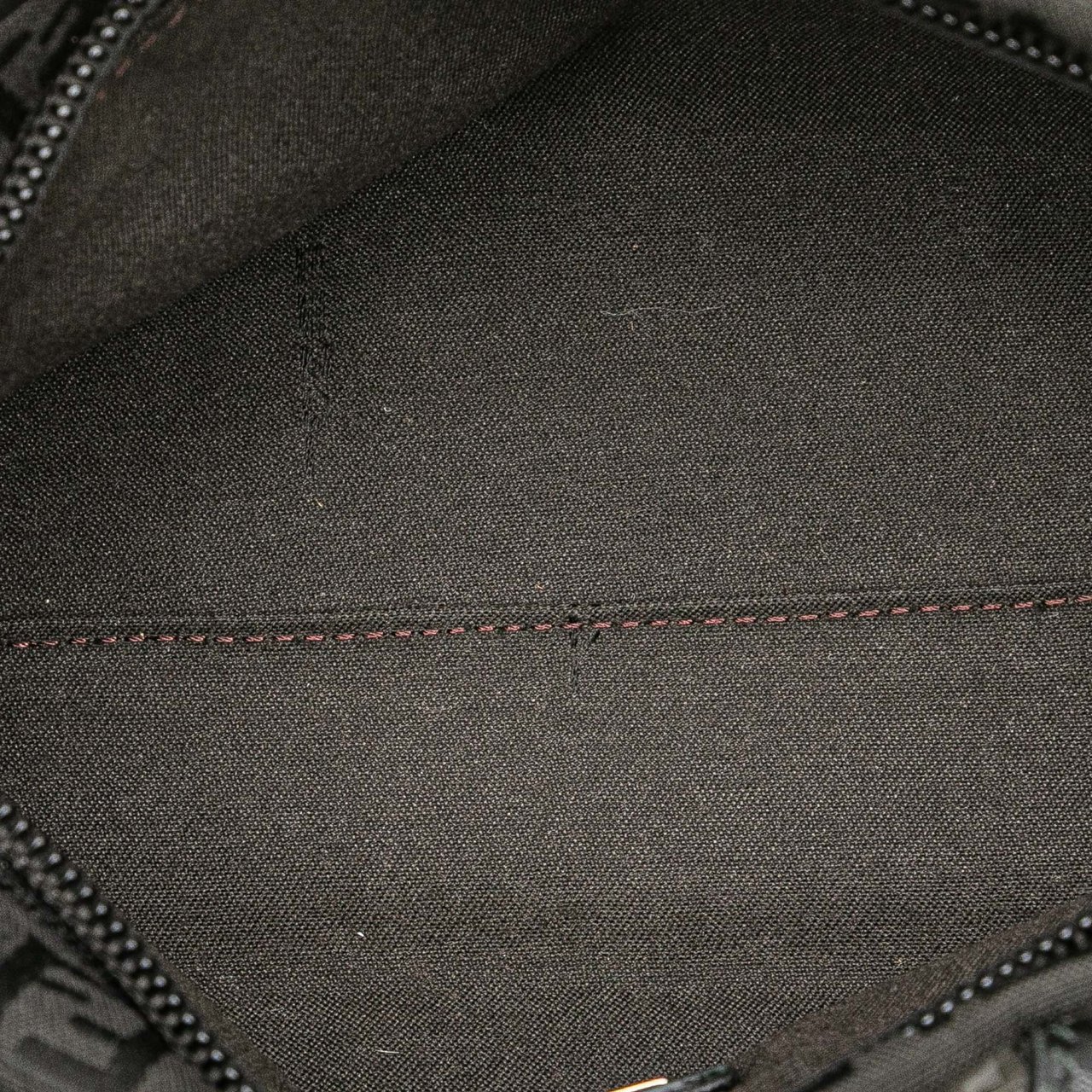 Fendi Mini Zucchino Canvas Handbag Zwart