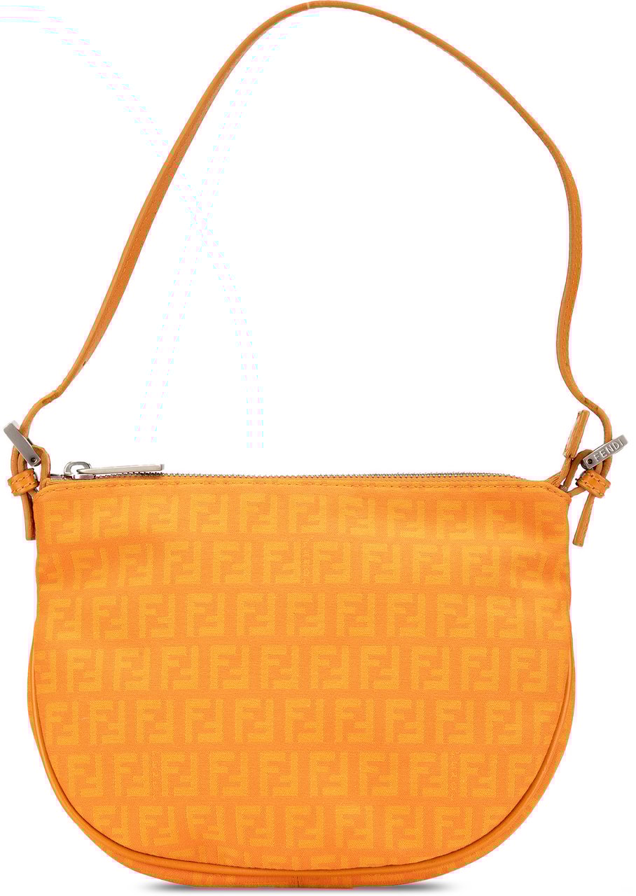 Fendi Zucchino Canvas Hobo Oranje