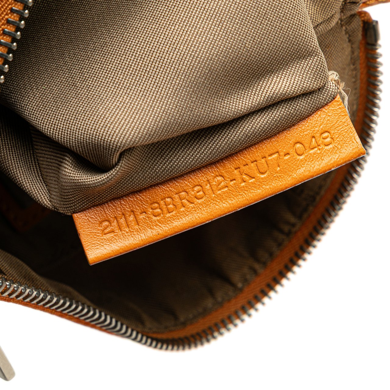 Fendi Zucchino Canvas Hobo Oranje