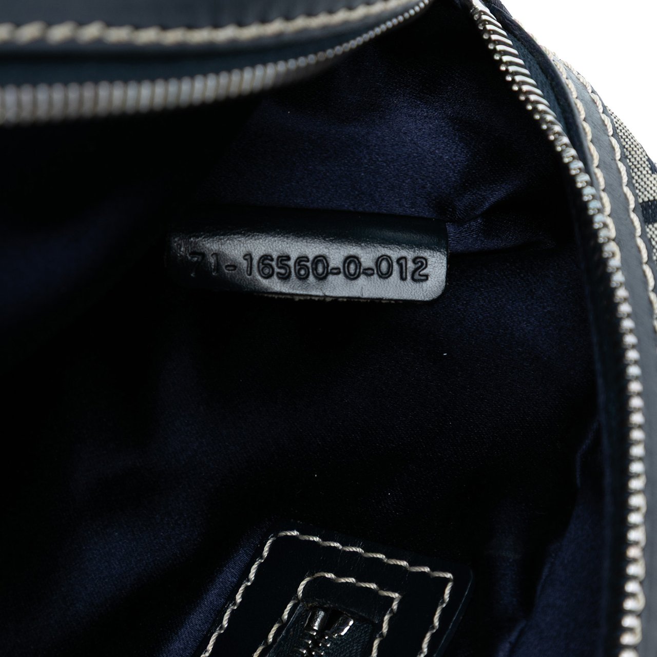 Fendi Zucchino Canvas Handbag Grijs