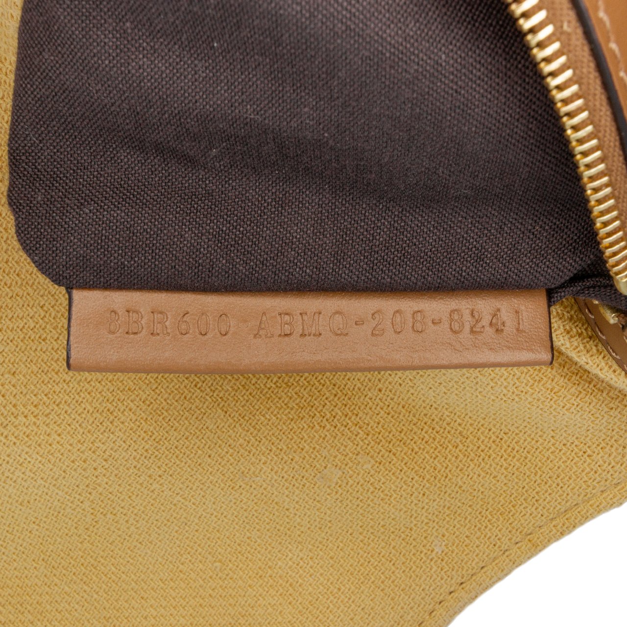 Fendi Zucca Embroidered Canvas Baguette Satchel Geel