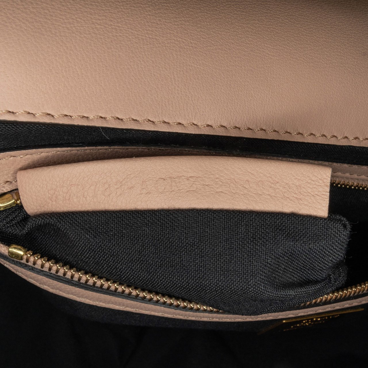 Fendi Bicolor Leather Chain Midi Baguette Roze