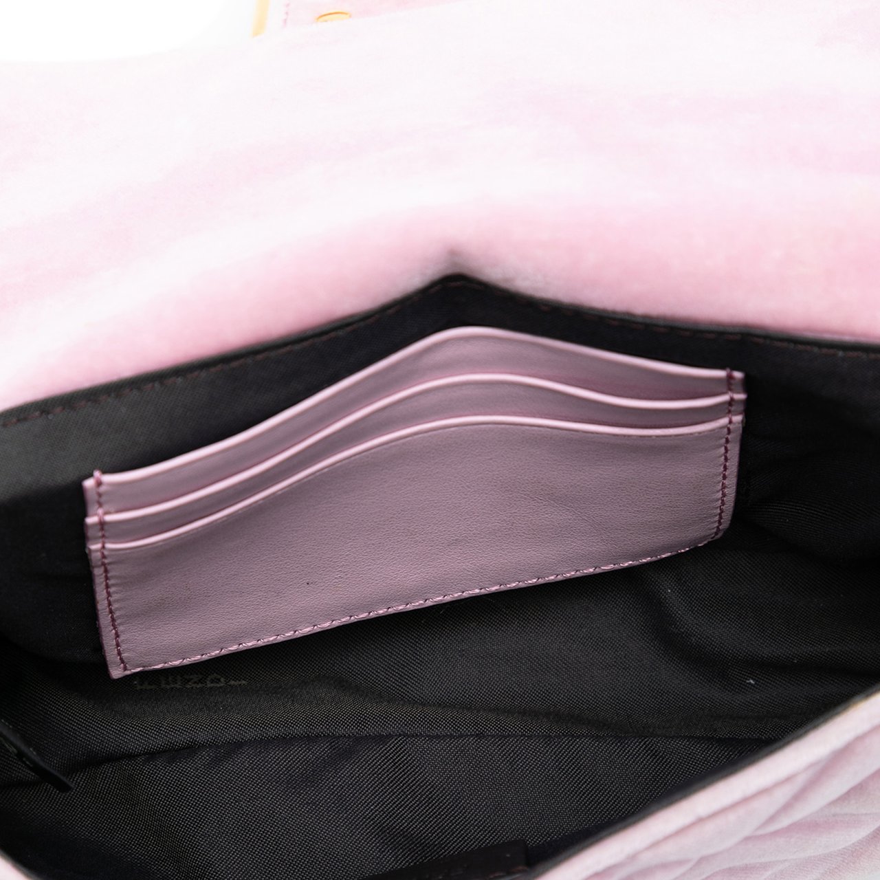 Fendi Mini Zucca Embossed Velvet Baguette Satchel Roze