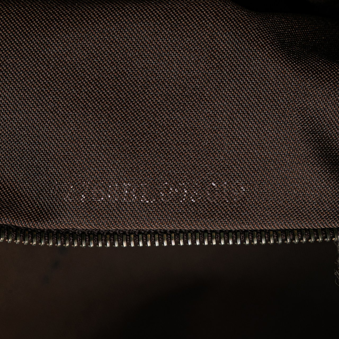 Fendi Zucchino Canvas Handbag Bruin