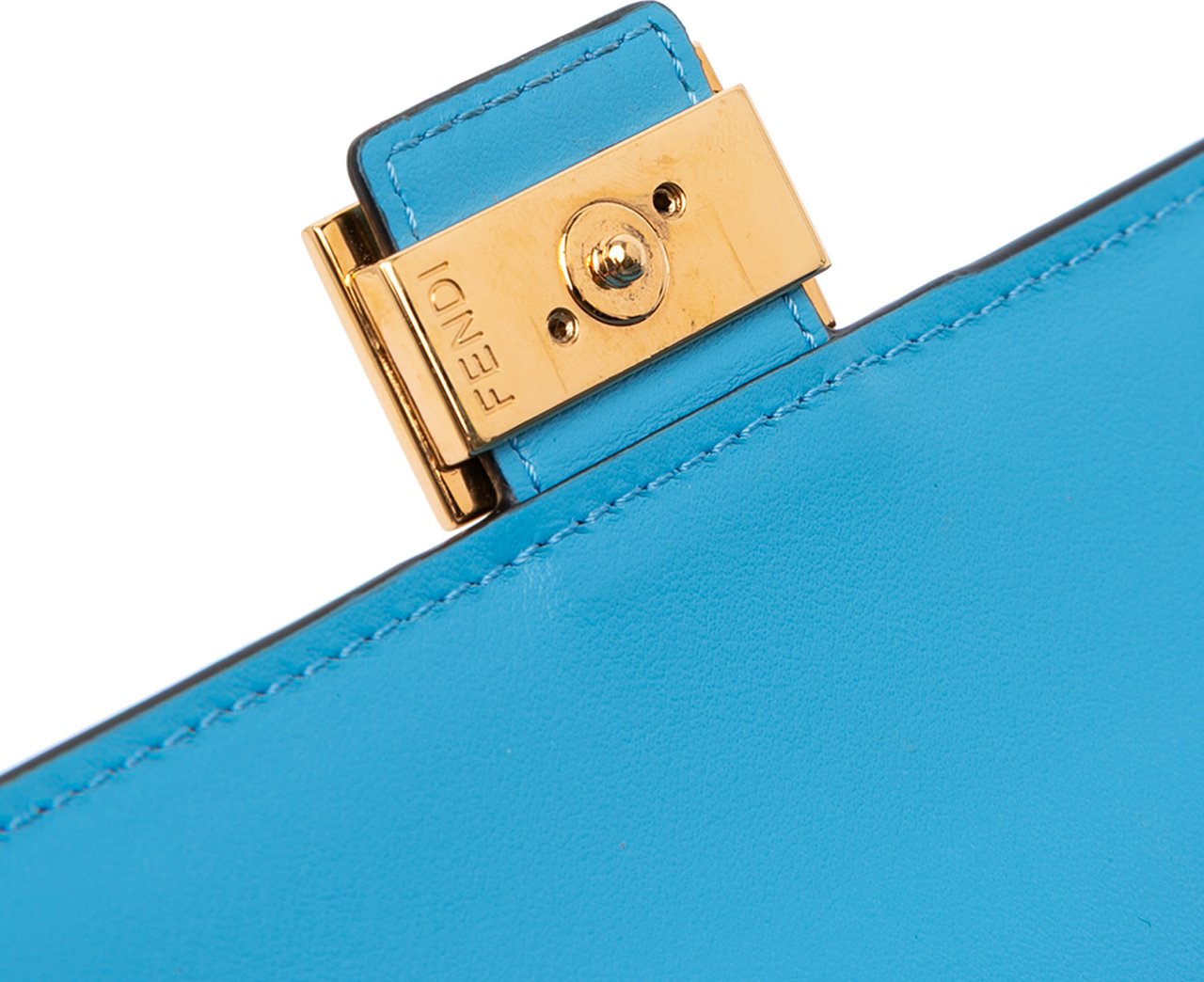 Fendi Sarah Coleman Micro FF Embossed Calfskin Fish Eye Vertigo Wallet On Chain Wit