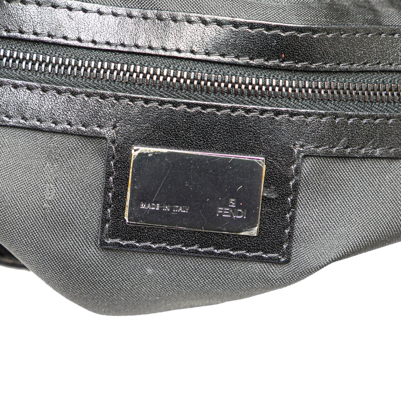 Fendi Zucchino Canvas Crossbody Zwart