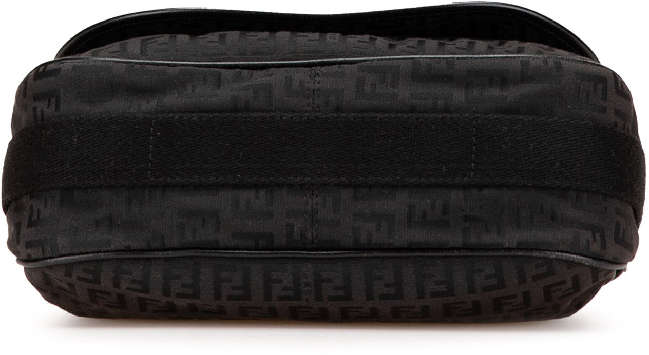 Fendi Zucchino Canvas Crossbody Zwart