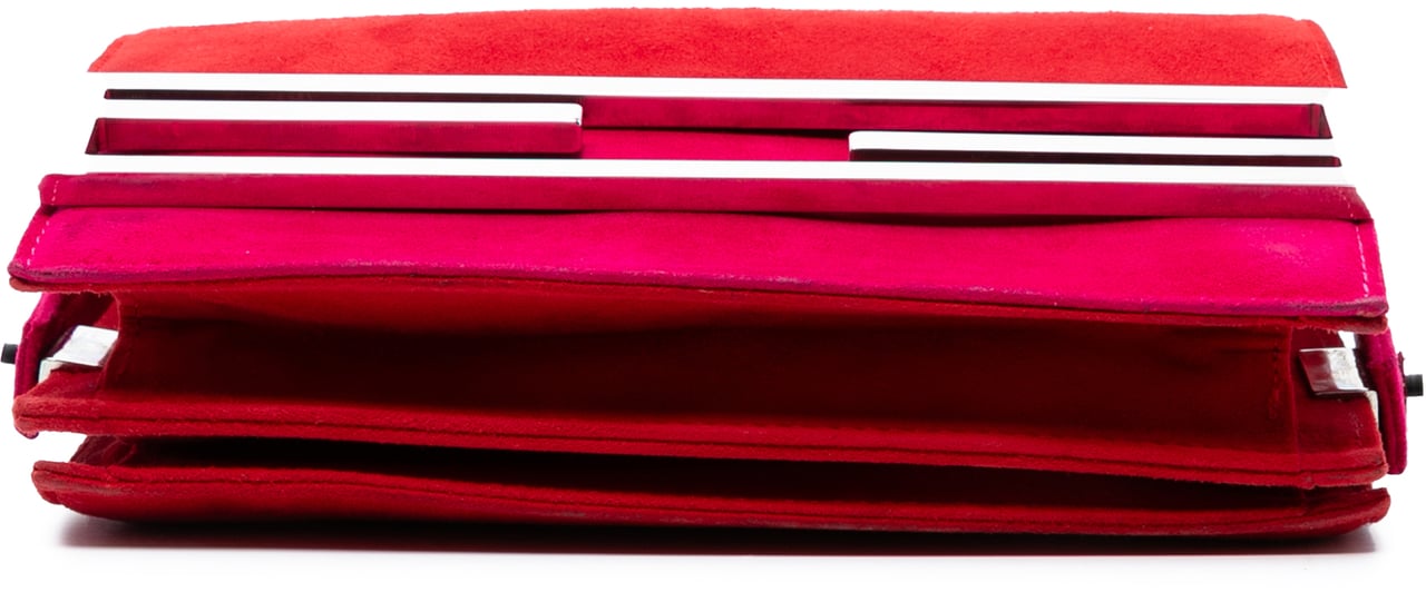 Fendi Suede Crossbody Rood