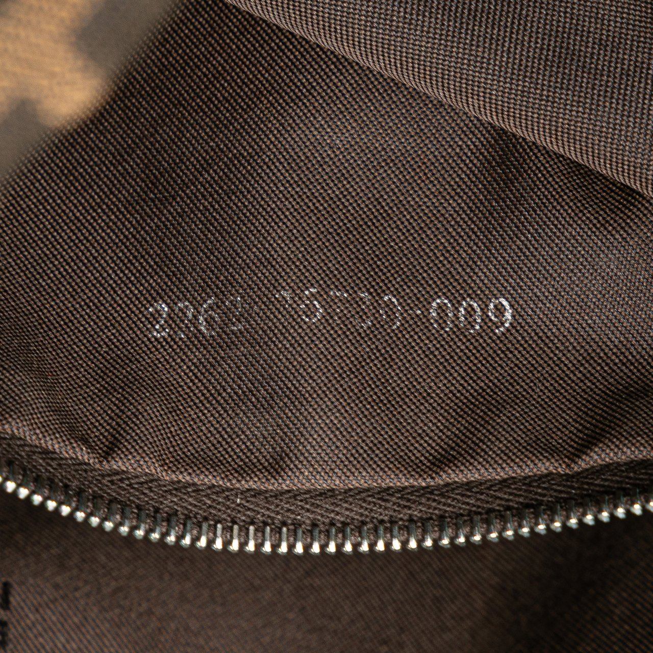 Fendi Zucca Canvas Shoulder Bag Bruin