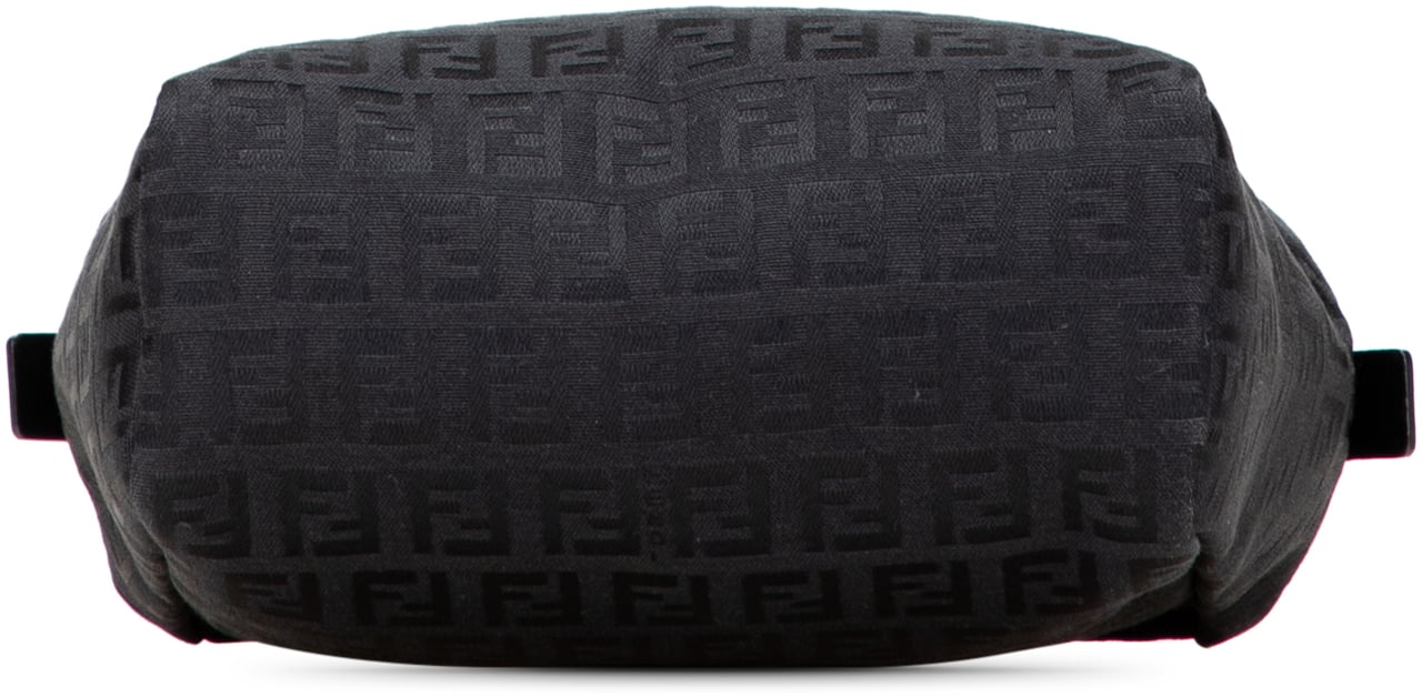 Fendi Mini Zucchino Canvas Handbag Zwart
