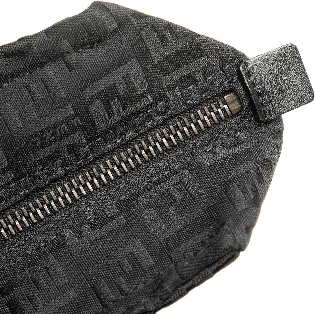 Fendi Mini Zucchino Canvas Handbag Zwart