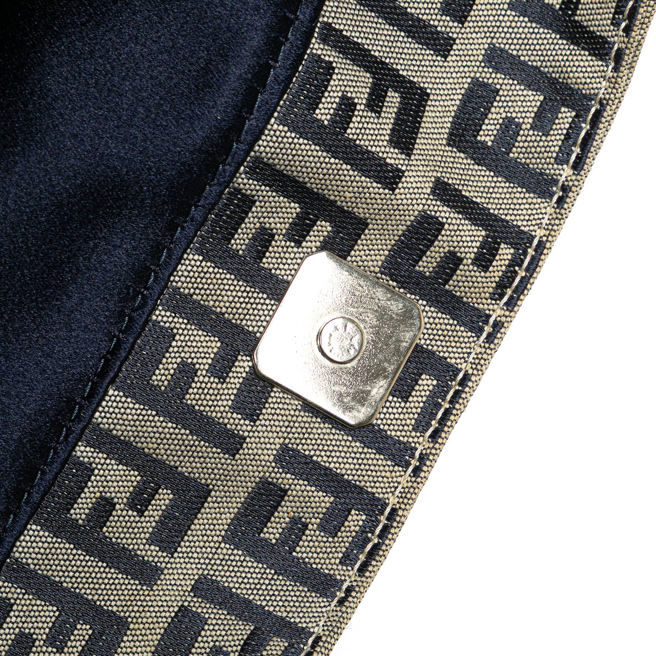 Fendi Small Zucchino Canvas Twins Tote Grijs
