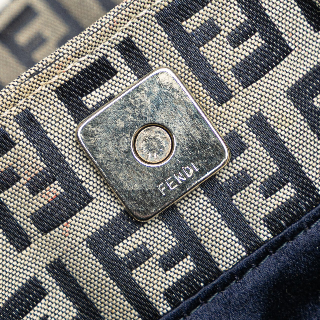 Fendi Small Zucchino Canvas Twins Tote Grijs