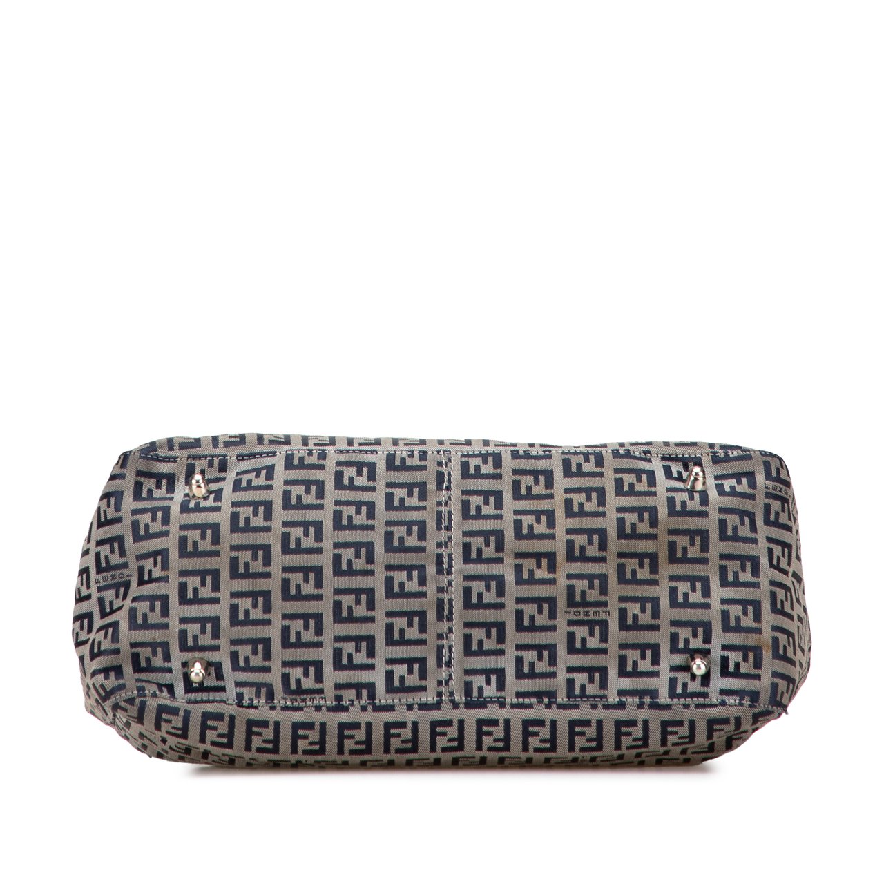 Fendi Small Zucchino Canvas Twins Tote Grijs