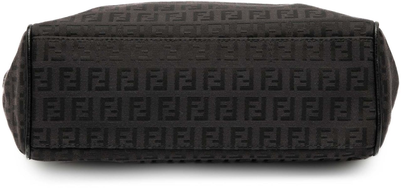 Fendi Zucchino Canvas Tote Bruin