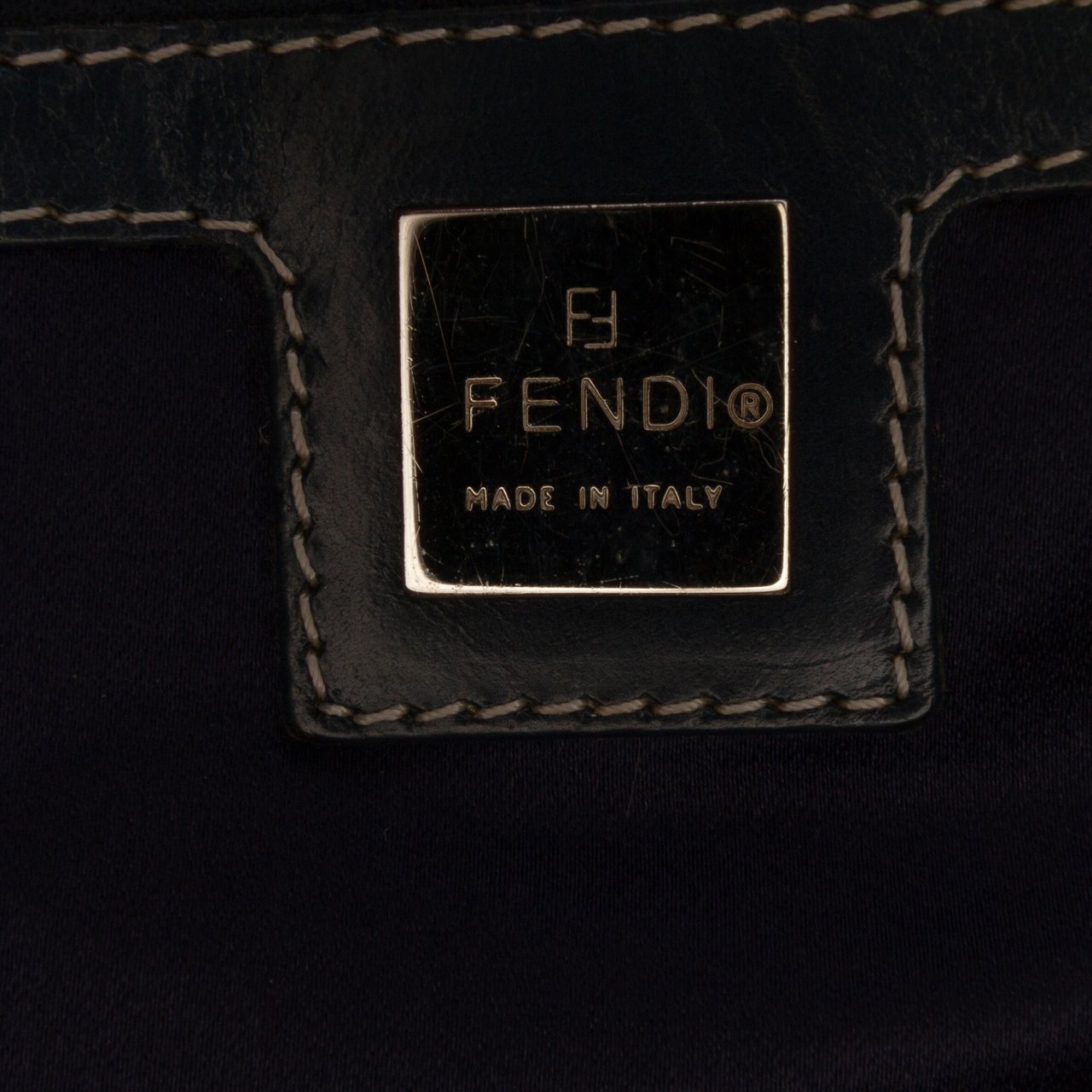 Fendi Small Zucchino Canvas Twins Tote Grijs
