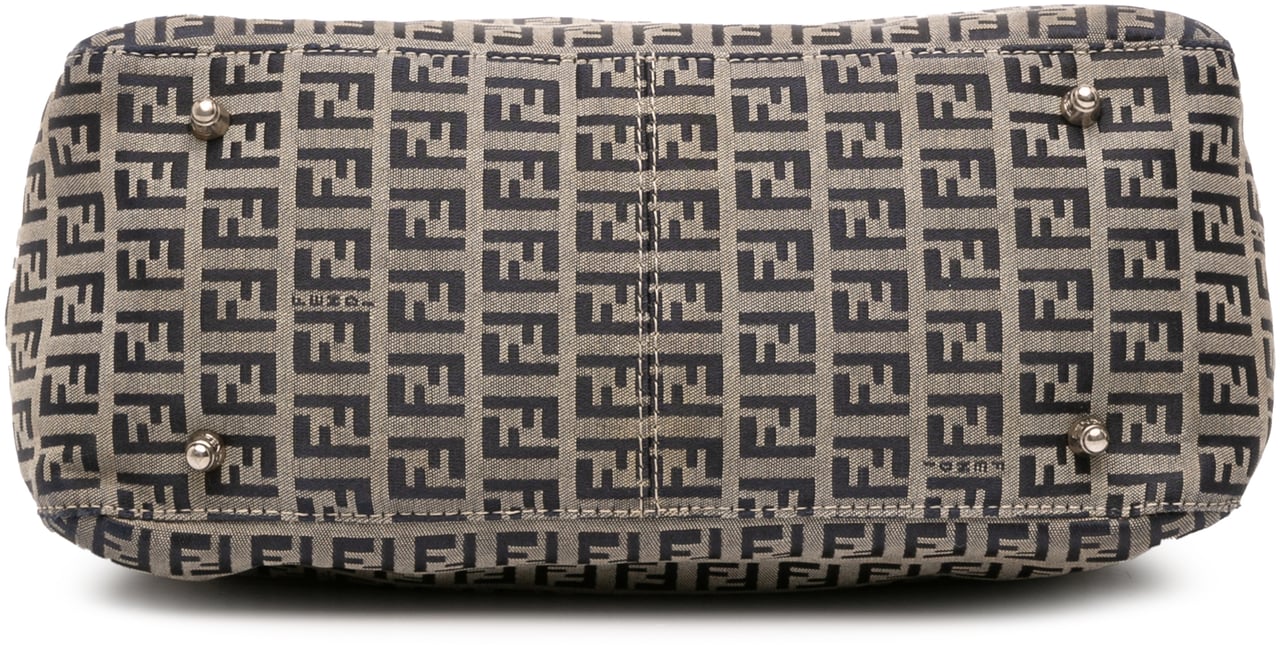 Fendi Small Zucchino Canvas Twins Tote Grijs