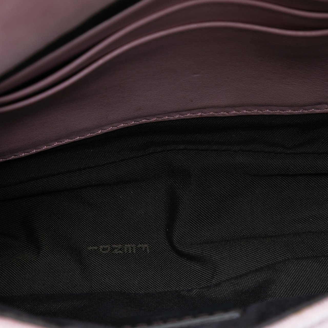 Fendi Mini Zucca Embossed Velvet Baguette Satchel Roze