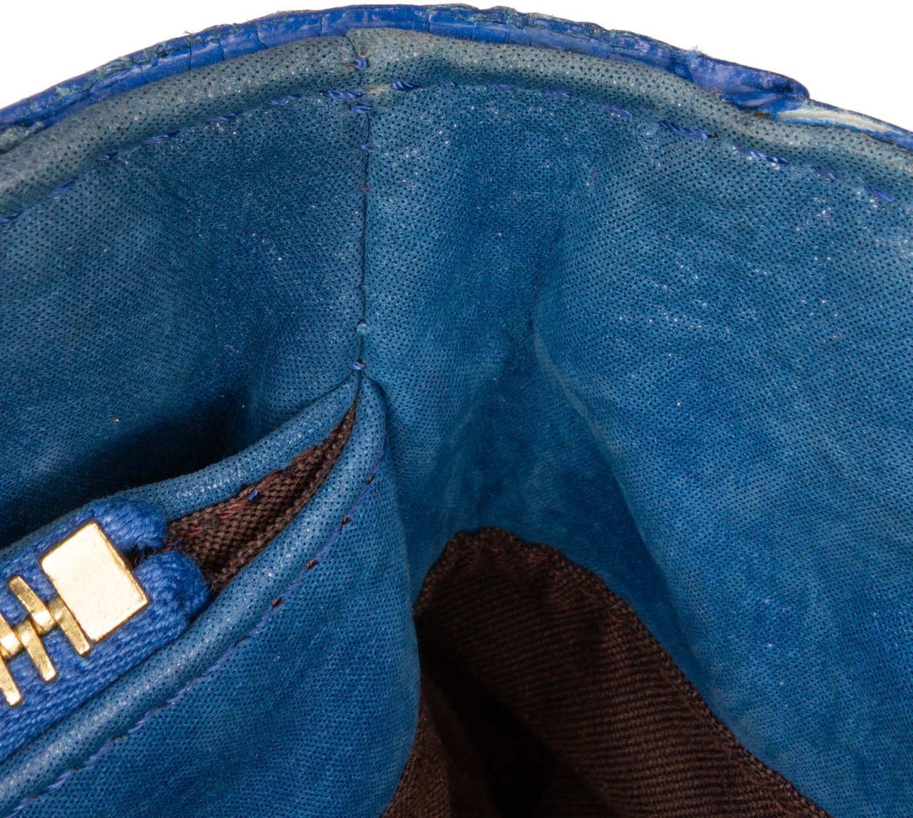 Fendi Nubuck FF Chains Tote Blauw