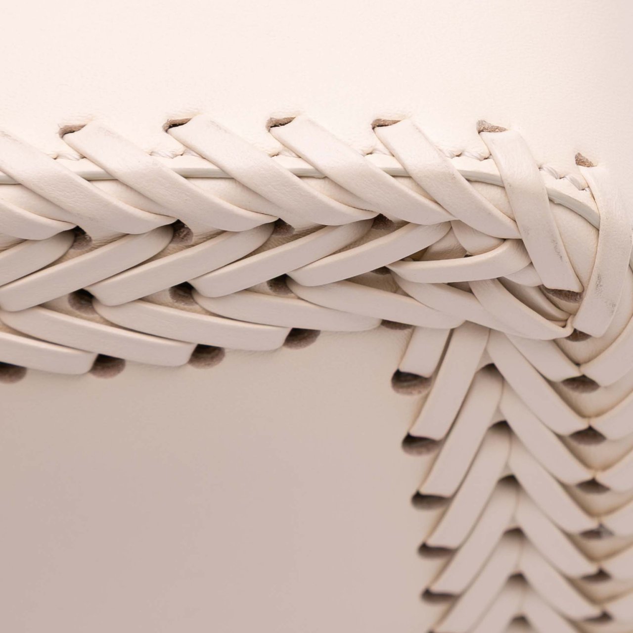 Fendi Woven Calfskin Vitello King Ceylon Baguette Satchel Bruin