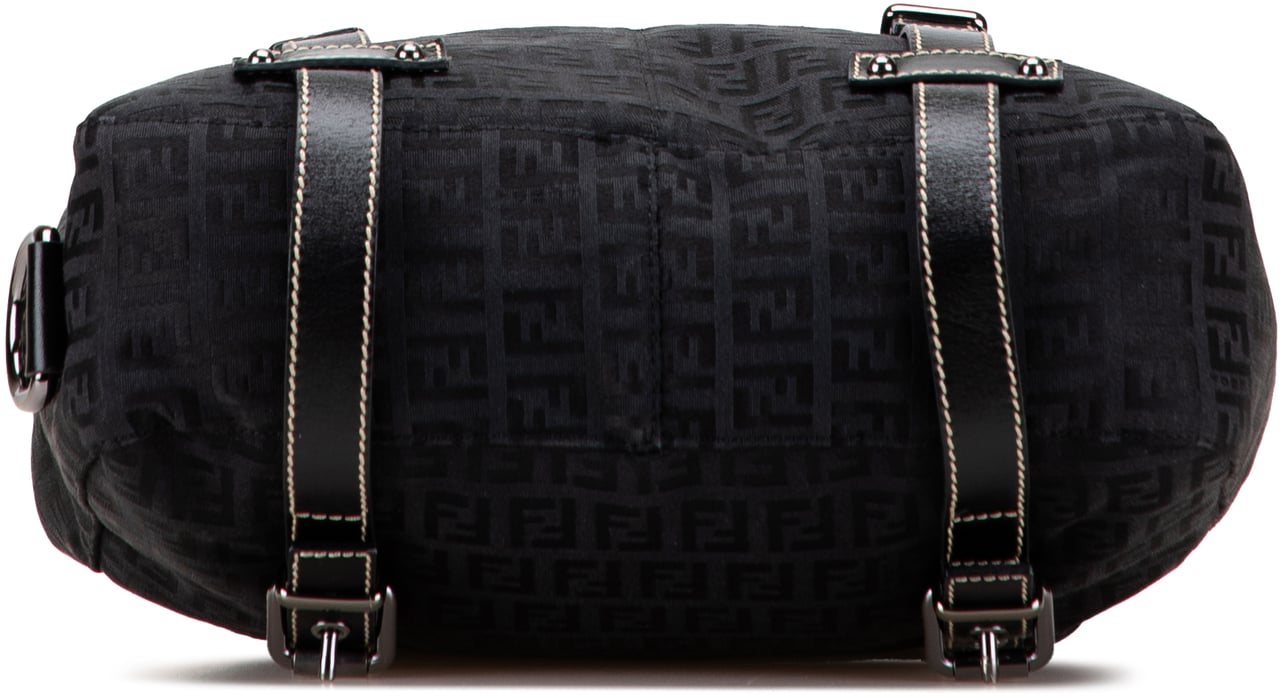 Fendi Zucchino Canvas Backpack Zwart