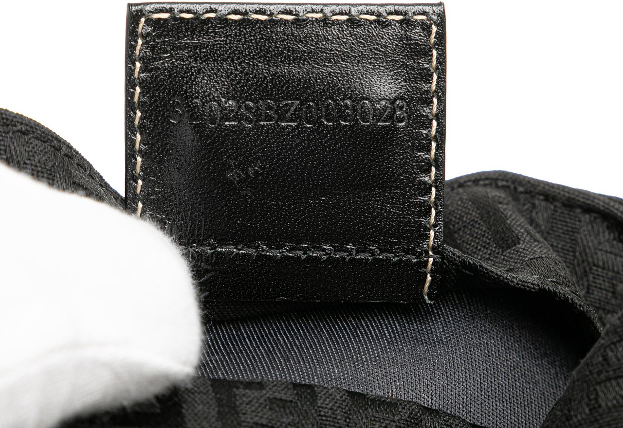 Fendi Zucchino Canvas Backpack Zwart