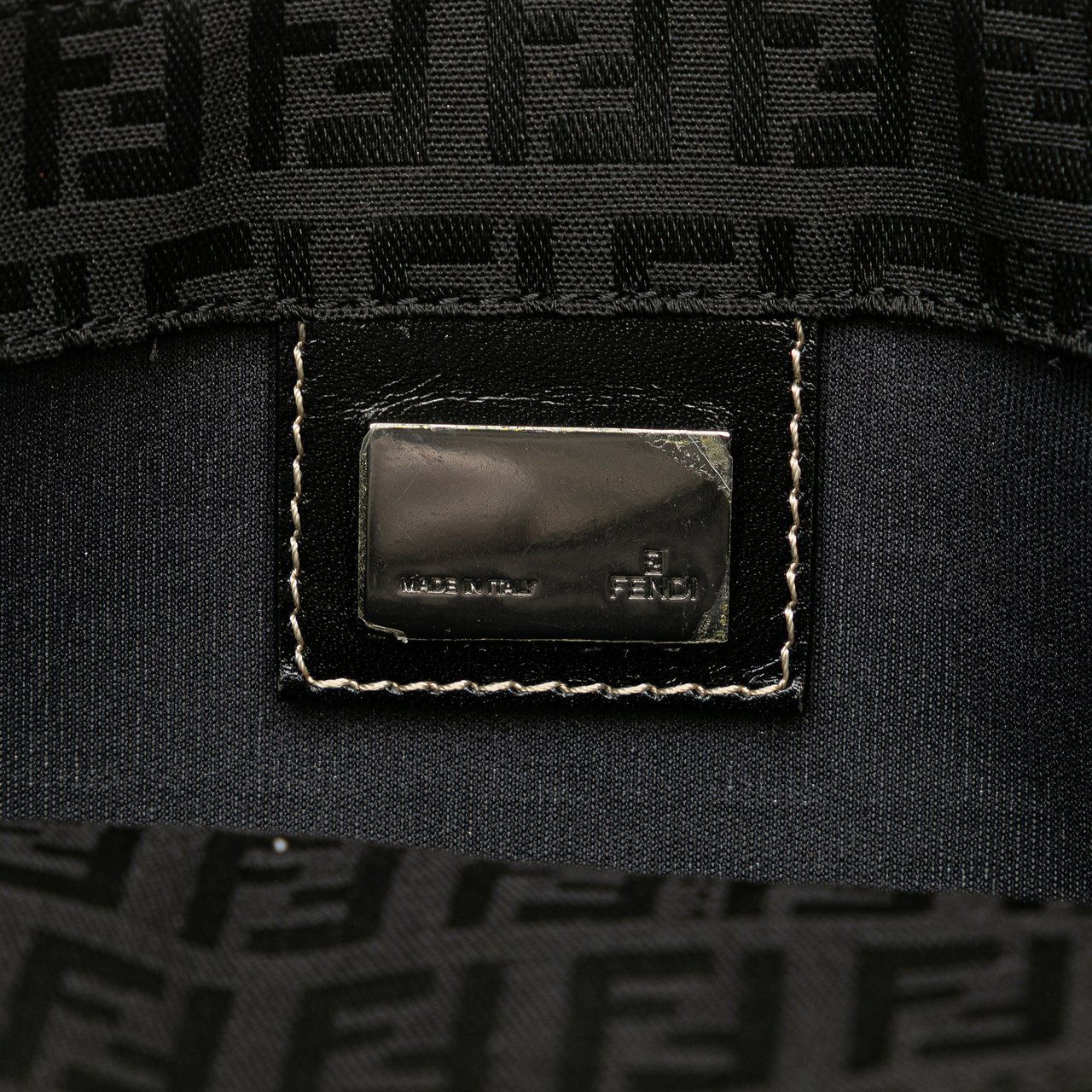 Fendi Zucchino Canvas Backpack Zwart