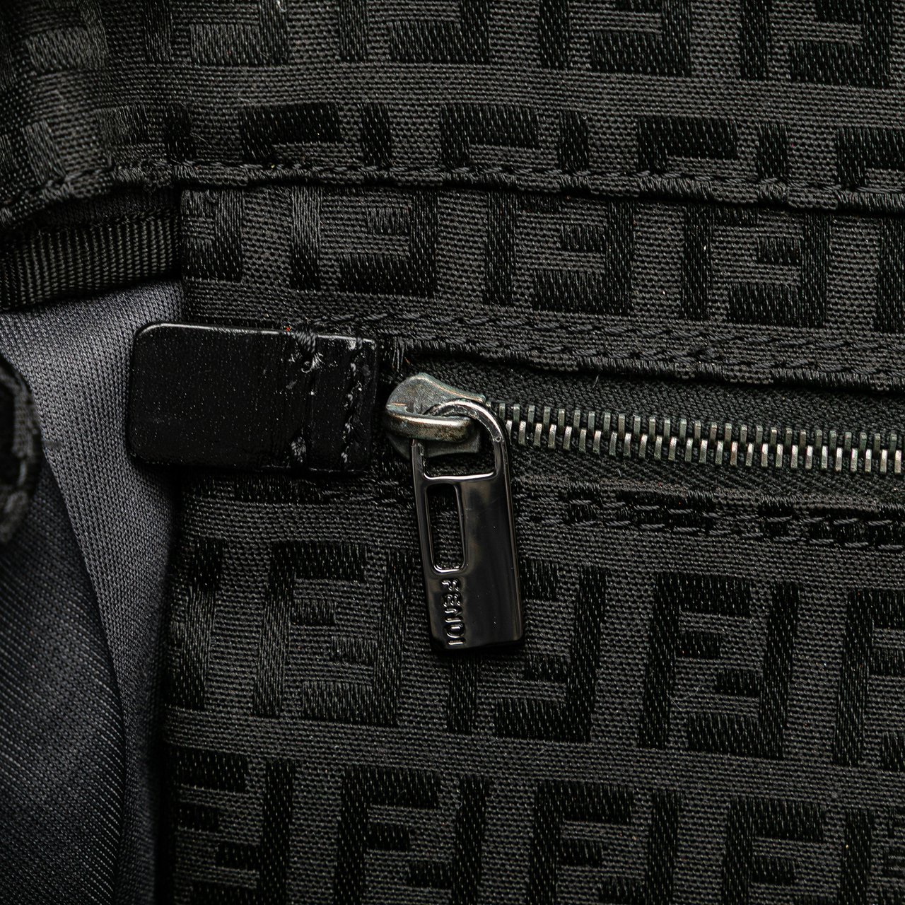 Fendi Zucchino Canvas Backpack Zwart