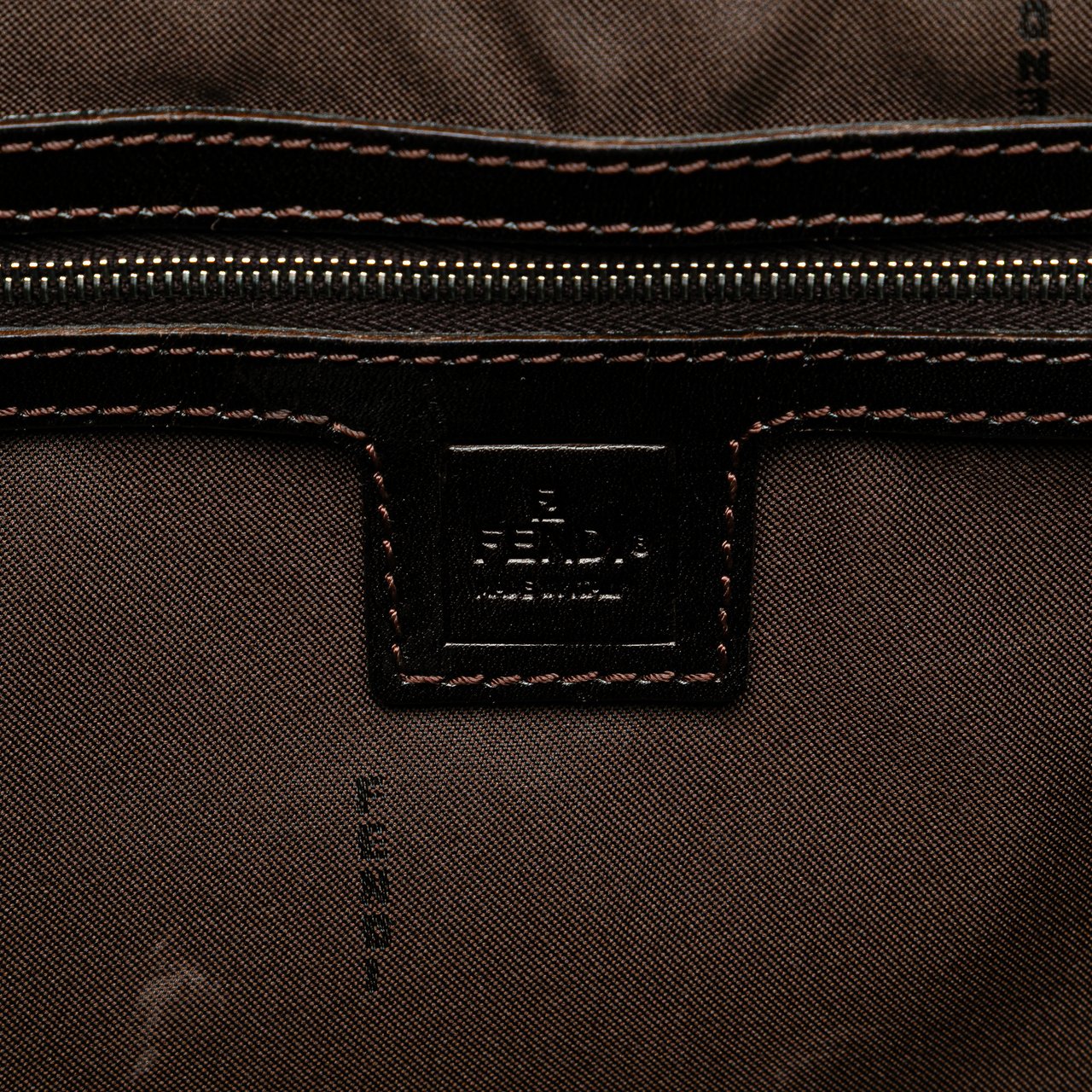 Fendi Large Zucca Canvas Twins Tote Bruin