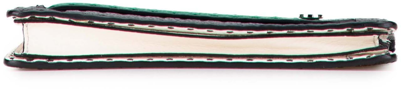 Fendi Leather Selleria Clutch Zwart