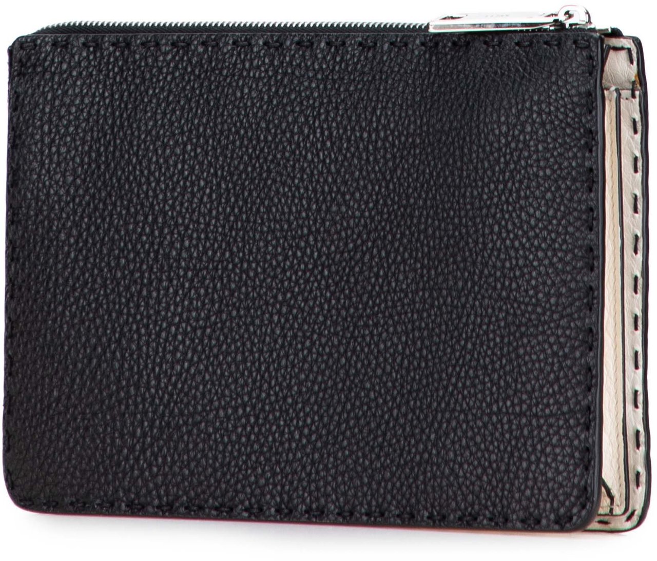 Fendi Leather Selleria Clutch Zwart