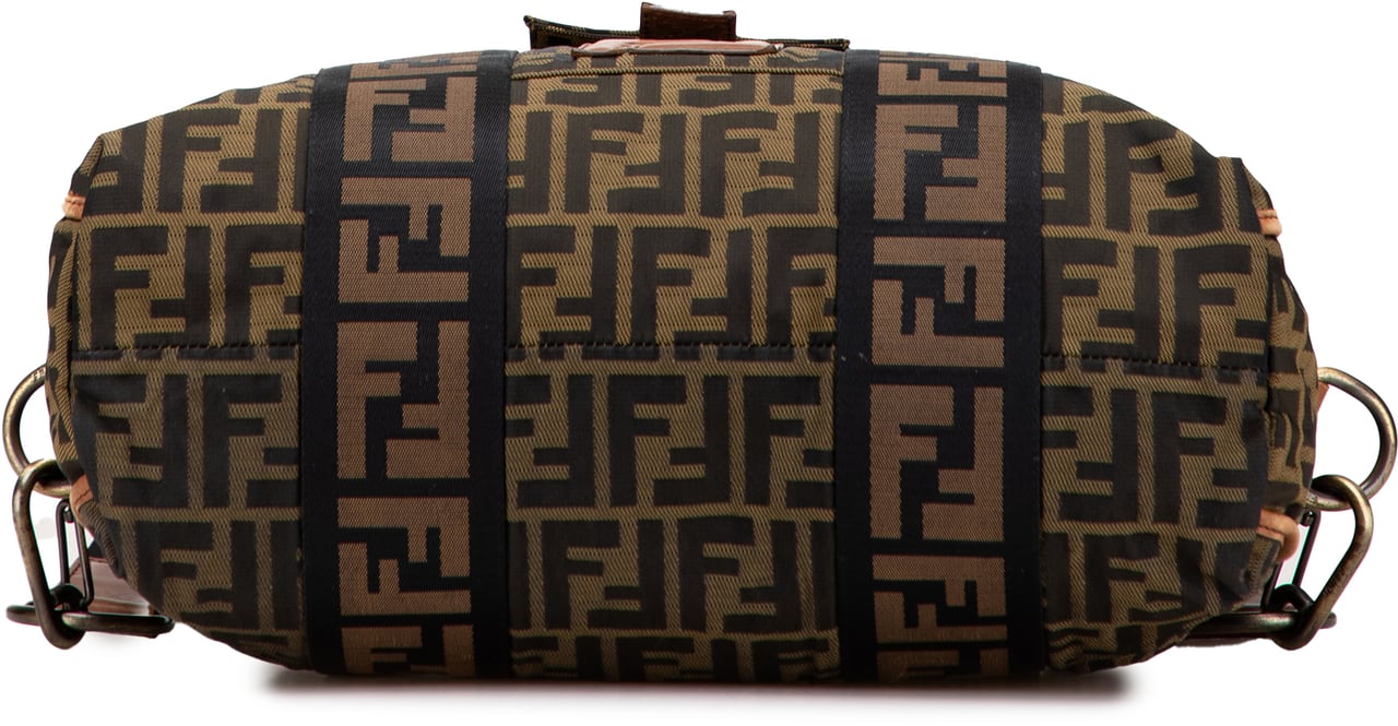 Fendi Zucca Canvas FF Satchel Bruin