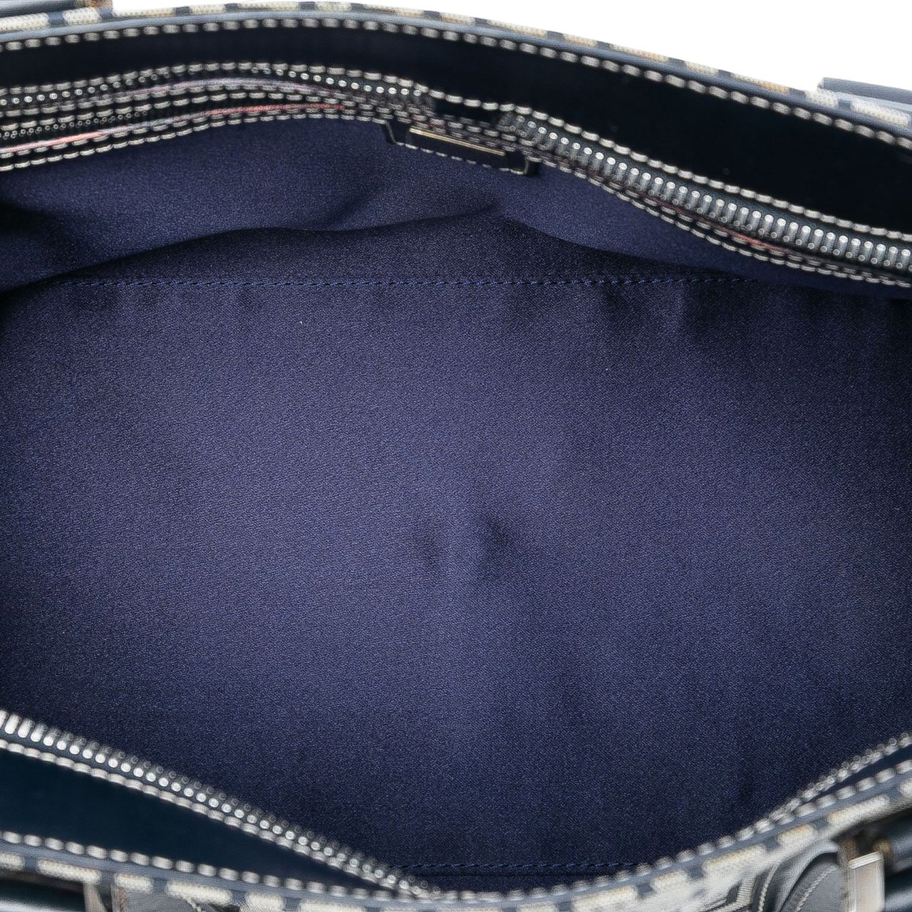 Fendi Zucchino Canvas Handbag Grijs